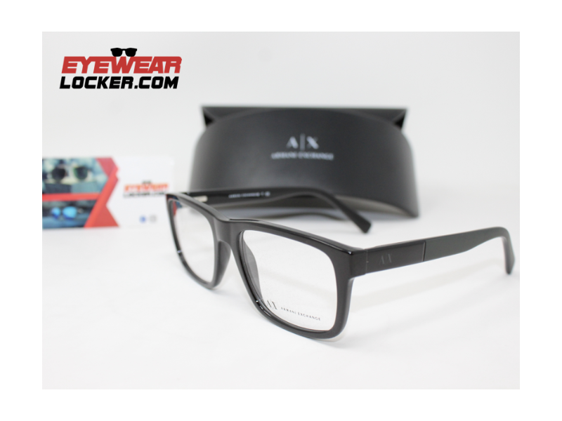 Armazones-Armani-Exchange AX3025-Polished- Black-Eyewearlocker-Armani-Exchange-Ecuador-3