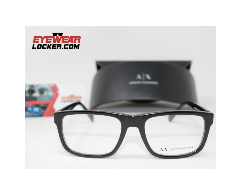 Armazones-Armani-Exchange AX3025-Polished- Black-Eyewearlocker-Armani-Exchange-Ecuador-4
