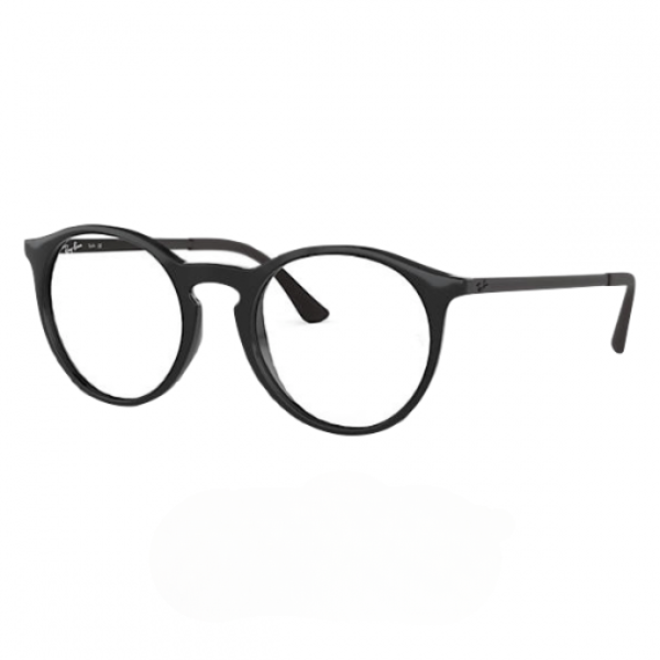 Armazones-Ray- Ban-RB7132- Round-Polished- Black-RayBan-Ecuador-Eyewearlocker-1