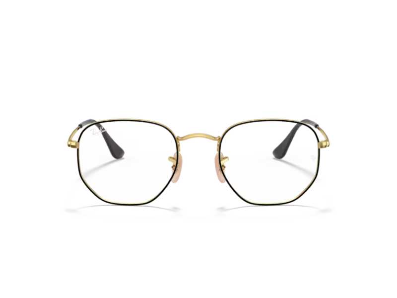 Armazón-Ray-Ban-Hexagonal- RB6448-Black-on-Gold-Eyewearlocker-Ray-Ban-Ecuador-2