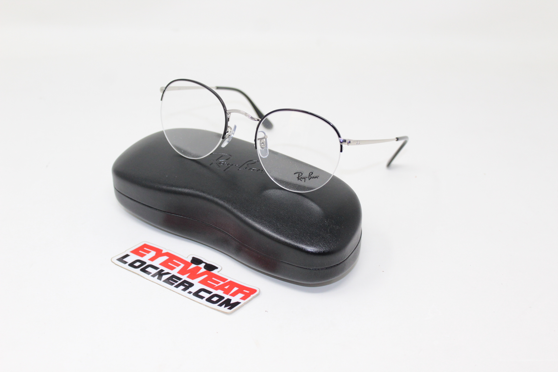 Armazon-Ray- Ban-Round-Gaze RB3947V-Black- On Silver-eyewearlocker-Ray-Ban-Ecuador-1