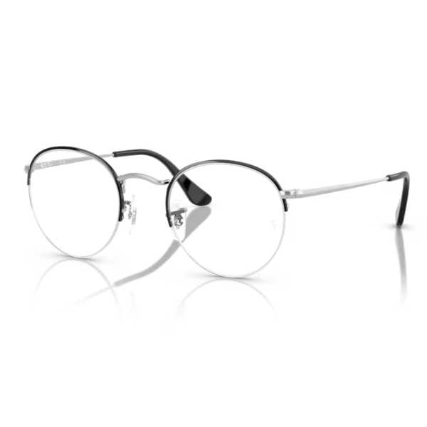 Armazon-Ray- Ban-Round-Gaze RB3947V-Black- On Silver-eyewearlocker-Ray-Ban-Ecuador-1