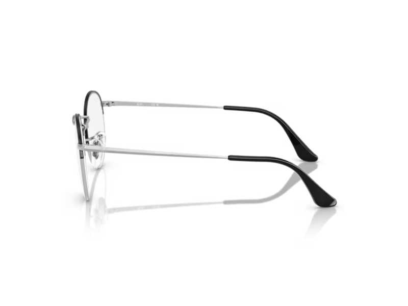 Armazon-Ray- Ban-Round-Gaze RB3947V-Black- On Silver-eyewearlocker-Ray-Ban-Ecuador-2