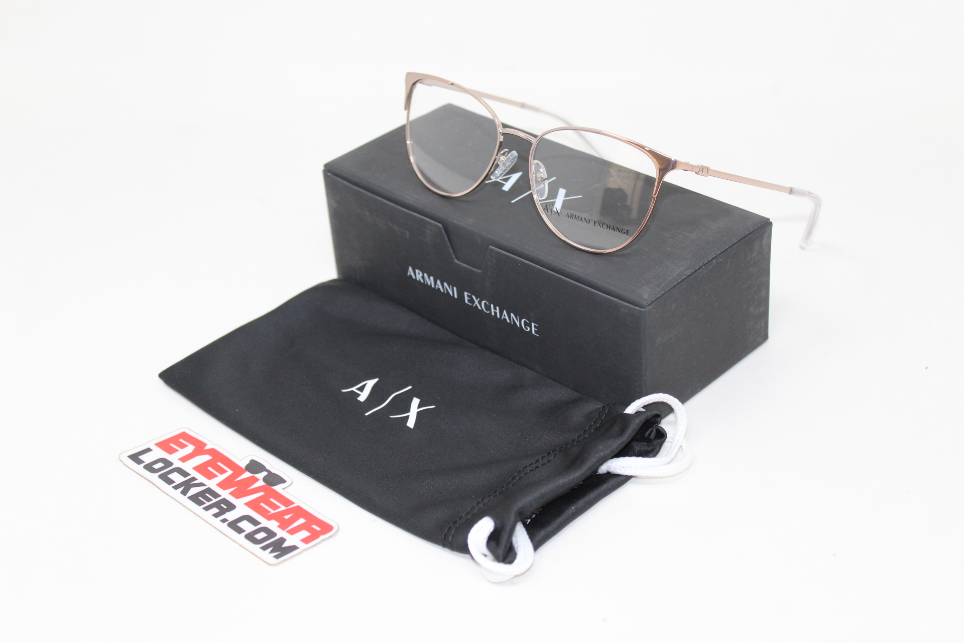 Armazones- Armani-Exchange- AX1034-Shiny- Rose-Gold-Eyewearlocker-Armani-Exchange-Ecuador-1