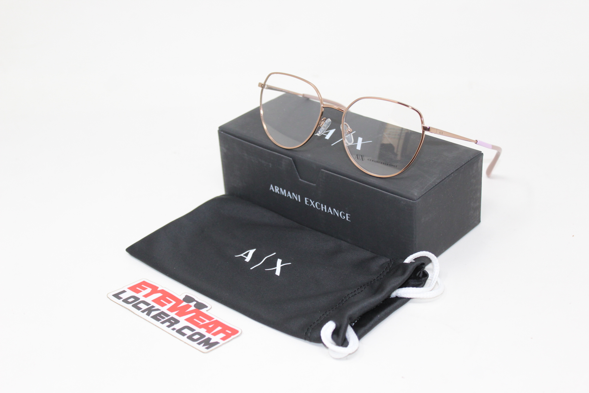 Armazones- Armani-Exchange- AX1056-Shiny- Rose-Gold-Eyewearlocker-Armani-Exchange-Ecuador-1